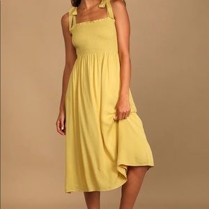 Lulus smocked maxi